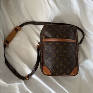 Louis Vuitton Brown Crossbody Bag with Monogram Canvas